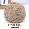 Fio de Algodão Oco para Quatro Estações 2mm Algodão Linho Tricô Manual DIY Chapéu Bolsa Crochê Capa de Copo Fio Redondo Coreano