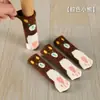 Fundas tejidas para patas de mesa y silla con lindo diseño de pata de gato, fundas protectoras silenciosas y resistentes al desgaste, protectores para patas de mesa del hogar, fundas antideslizantes para patas de silla