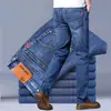 Jeans elásticos para hombre de primavera y verano, pierna recta, holgados, casuales, talla grande, pantalones de trabajo para hombres de negocios, alta elasticidad
