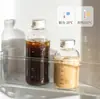 Copo de Água de Vidro com Escala Garrafa para Cold Brew Copo de Café Cold Brew Copo com Tampa de Grande Capacidade Copo com Canudo Copo de Leite Copo de Vidro