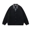 Cárdigan de Calle Suéter de Punto para Hombre Otoño e Invierno Empalme Falso Dos Piezas Marca de Moda Versátil Holgado Casual Popular Top