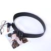 Cinto largo preto feminino vintage fashion all-match saia decorativa casaco suéter capa de cintura acessórios casuais simples