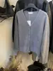 Colección de Otoño MISS: Cárdigan de punto estilo coreano, suave y delicado, apto para la piel, con ribete de encaje y cuello en V, estilo mujer A0920