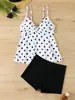 2026 Comércio Exterior Transfronteiriço Amazon Novo Estilo Roupa de Banho Conjunto Cortado de Cintura Alta Shorts Boxer Maiô Tankini para Mulheres Tankini