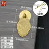 Chengyu novo estilo chinês gaveta de cobre cobre alça de porta de armário de guarda-roupa pingente dragão e fênix único furo tag pequena alça