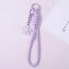 Estilo Fresco y Sencillo Lanyard para Teléfono Llavero de Flor Hecho a Mano DIY Colgante de Cuentas Accesorios Mayoreo