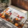 Alfombra Decorativa Navideña, Felpudo de Terciopelo de Cristal, Absorbente de Agua, Felpudo Antideslizante para Baño, Felpudo para Puerta de Entrada