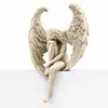Decoração de Casa Escultura de Anjo de Resina Nórdica Segurando as Pernas para Escada, Hall de Entrada, Sala de Estar, Decoração Suave, Presente de Aniversário, Exibição Decorativa