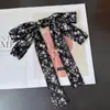 Bufanda de Seda Delgada Larga Estrecha Arrugada de Alta Calidad Huayao, Banda para el Cabello de Mujer Más Larga 188x 4 Bufanda Cinturón Joker Retro Spice Girl