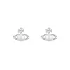 Pendientes Saturno con Perla y Circonita Microincrustada con Agujas de Plata 925, Pendientes Delicados y Compactos con un Diseño Simple y Elegante, Lujo Ligero y Accesorios Versátiles para Orejas