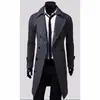 Comercio Electrónico Transfronterizo AliExpress Abrigo de Lana para Hombre Cortavientos 2026 Otoño/Invierno Estilo Nuevo Prendas de Abrigo Talla Grande Abrigo de Longitud Media