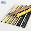 Fábrica de Foshan Cantoneira de Liga de Alumínio em Arco Atacado Acabamento para Azulejo Borda de Canto de Parede Tira de Fechamento para Piso