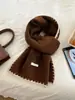 Bufanda de Punto Elegante de Color Sólido Mezcla de Lana para Mujer, Calentador de Cuello Versátil Cálido de Gama Alta para Estudiantes de Invierno Fabricante