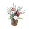 Nuevo adorno de árbol de Navidad de escritorio mini de Amazon, producto terminado, accesorio de arreglo de escena de decoración de escritorio navideño