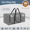 Bolsa gruesa para mudanza transfronteriza de 93L, bolsa de almacenamiento para ropa y edredones con cremallera, bolsa de almacenamiento portátil, bolsa de embalaje para viaje
