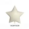 Novo Balão Grande de 30 polegadas Versão EUA Cor Fosca Estrela de Cinco Pontas Coração Grande para Aniversário, Casamento, Festa e Decoração de Feriado
