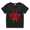 2023 Nueva ropa para niños Camiseta de manga corta de verano para niños y niñas Camisa de base de algodón Camiseta de media manga para bebé Top para niños