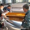 Máquina de laminação de painel alveolar de aço galvanizado à prova de fogo leve máquina de laminação de painel de divisória de banheiro máquina de laminação plana de folheado de madeira