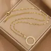 Versão Coreana do Novo Tendência Moda Nicho Luxo Acessível Zircônia Rosca Elegante Feminino Aço Titânio Colar