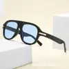 Gafas de sol aviador retro europeas y americanas de montura grande que hacen que la cara parezca más pequeña, nuevo modelo 2026, gafas de sol para hombre de estilo callejero elegantes de alta gama