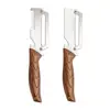 Ferramenta pequena de cozinha, descascador multifuncional, cortador de arame, material de aço inoxidável, combinação de 2 peças