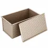 Molde para tostadas de 450 g, molde antiadherente para pan con tapa, para horno doméstico, tostadas, caja antiadherente para tostadas
