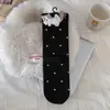 26 Novedad Otoño Calcetines de Mujer con Gato Estampado de Lunares Estilo Coreano Calcetines sin Costuras de Media Caña Calcetines de Mujer Estampados Lindos de Dibujos Animados de Invierno