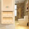 Interruptor de calentador de baño con iluminación a prueba de agua universal cinco aberturas tipo 86 cuatro en uno panel deslizante calefacción por aire baño