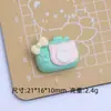 Câmera de Gatinho Fofo Desenho Animado Acessórios de Joias Artesanais DIY Resina de Cola Cremosa Pequenos Acessórios Material para Presilha de Cabelo Atacado