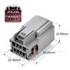 7283-6448-40/7282-6448-40 Conector Automotriz Instrumento Multimedia Inversor Enchufe de 8 Orificios
