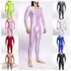 Pearl Mi Love Ropa Sexy de Cuerpo Entero Todo en Uno Europea y Americana Elástica de Talla Grande para Hombres Brillo Aceitoso Brillo Sedoso Transparente Suave Ropa