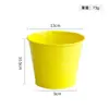Macetas de Lata Coloridas Transfronterizas, Plantas Verdes, Cubos Pequeños de Flores Suculentas, Cubos de Almacenamiento de Escritorio, Cubos Pequeños de Hierro Metálico de Color Caramelo Sin Perforaciones