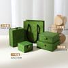 Caixa de Joias com Laço Pronto do Fabricante Caixa de Embalagem para Joias Anel Verde Colar Brincos Brincos Pulseira Pulseira