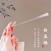 Pasador de Flor con Borla Estilo Antiguo para Mujer, de Alta Gama y Elegante, Versátil Pasador Hanfu, Pasador para Moño en la Parte Trasera de la Cabeza