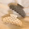 Pinza de garra de acetato elegante de lunares estilo francés, versátil y elegante, adecuada para recogidos en la parte posterior de la cabeza, pinza de pelo grande, accesorio para el cabello
