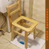 Asiento de Inodoro para Uso Doméstico, Adecuado para Personas Mayores y Mujeres Embarazadas, Inodoro Portátil, Taburete Portátil Resistente para Inodoro, Silla para Inodoro