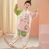 Nuevo mono infantil de primavera y otoño para niña, ropa de aire acondicionado para el hogar, pijama de manga larga de algodón puro para niña, ropa de verano para niña