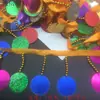 Borde Pequeño Redondo de Encaje con Lentejuelas para Decoración de Danza, Flecos de Danza, Borde de Encaje, Accesorios Decorativos