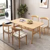 Mesa de comedor para hogar pequeño, mesa de comedor y silla combinadas modernas y sencillas, mesa de comedor de ocio, mesa rectangular nórdica económica