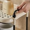 Portavasos de Escritorio Estante de Almacenamiento para Vasos Estante de Secado para Vasos de Agua del Hogar Estante Ajustable para Tazas de Té Bandeja de Doble Capa para Copas de Vino