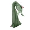 Vestido retro de manga larga con cuello redondo para mujer, nuevo estilo europeo y americano, Halloween, Amazon, vestido transfronterizo