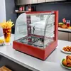 Gabinete de Isolamento para Exibição Comercial Aquecimento Temperatura Constante Gabinete para Alimentos Cozidos Loja de Torta de Ovo Frango Frito Hambúrguer Isolamento de Café da Manhã Gabinete de Exibição de Castanha