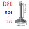 Patas ajustables engrosadas, base de acero al carbono de alta resistencia, patas de soporte mecánico de tornillo cromado, patas fijas de metal