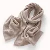 Cachecol Longo de Tricô Jacquard Vazado Espesso Tamanho Grande Feminino Outono/Inverno 2026 Cachecol Quente para Pescoço