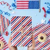 Wx317 Papel de Copia para el Día Nacional Americano 17g Caramelo de Regalo Papel de Envoltura a Prueba de Humedad Papel Decorativo Rayado Papel de Pera