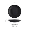 Conjunto Criativo de Louça Cerâmica Textura Rocha Mocha High-End Fosco Tigela de Arroz Japonesa Prato Peixe Prato para Molho