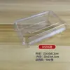 Caixa de embalagem plástica transparente para bolo de pêssego caixa de embalagem para biscoito pão bolo caixa de embalagem plástica descartável PET para confeitaria