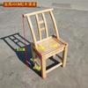 Silla de pino vintage de pies silla de comedor rural de madera maciza silla de restaurante de granja para niños silla de mahjong silla de casa con respaldo