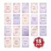 Tarjetas de Citas Inspiradoras Suaves y Sanadoras, Juego de 18 Tarjetas, Materiales para Diario, Decoración de Pared, Tarjetas Pequeñas Motivacionales