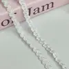 Banda Elástica de Dientes Pequeños de 0.7 cm Adorno de Encaje Flor de Ciruelo Cinta Tejida Material Versátil Hecho a Mano Accesorio Otro